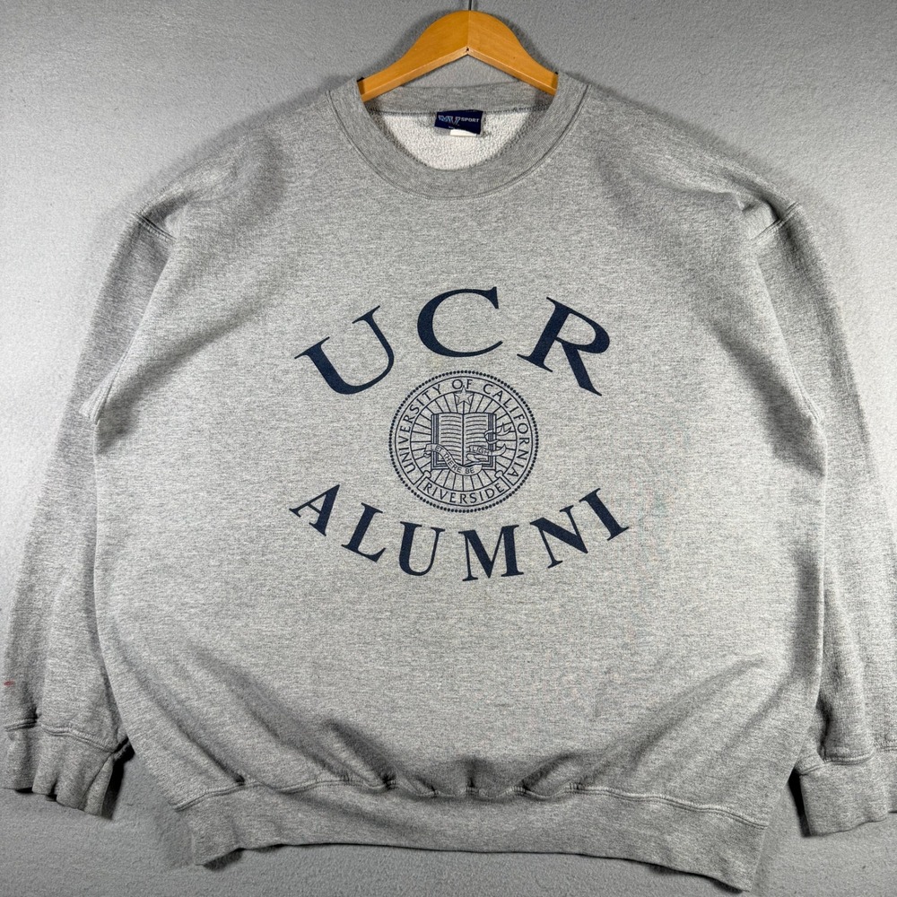 MV Sport UCR Alumni Sweatshirt Mens XL Gray UC Riverside Crewneck Pullover
